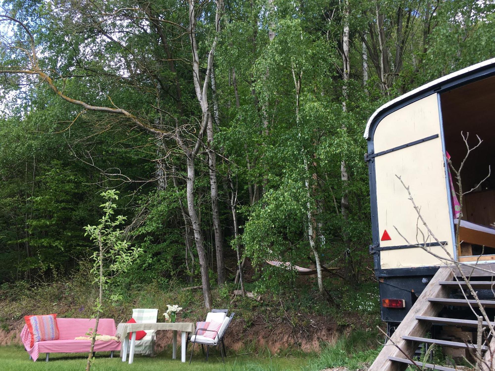 Kuscheliger Zirkuswagen Im Wildgarten Witzenhausen Esterno foto